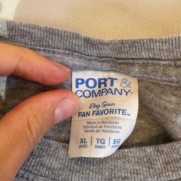 Funny Chicken Graphic Tee | Port & Company Women’s XL | Grey - Picture 4 of 7